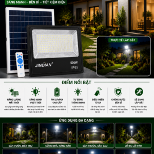 Jindian JD-8500L Solar Flood Light (500W)